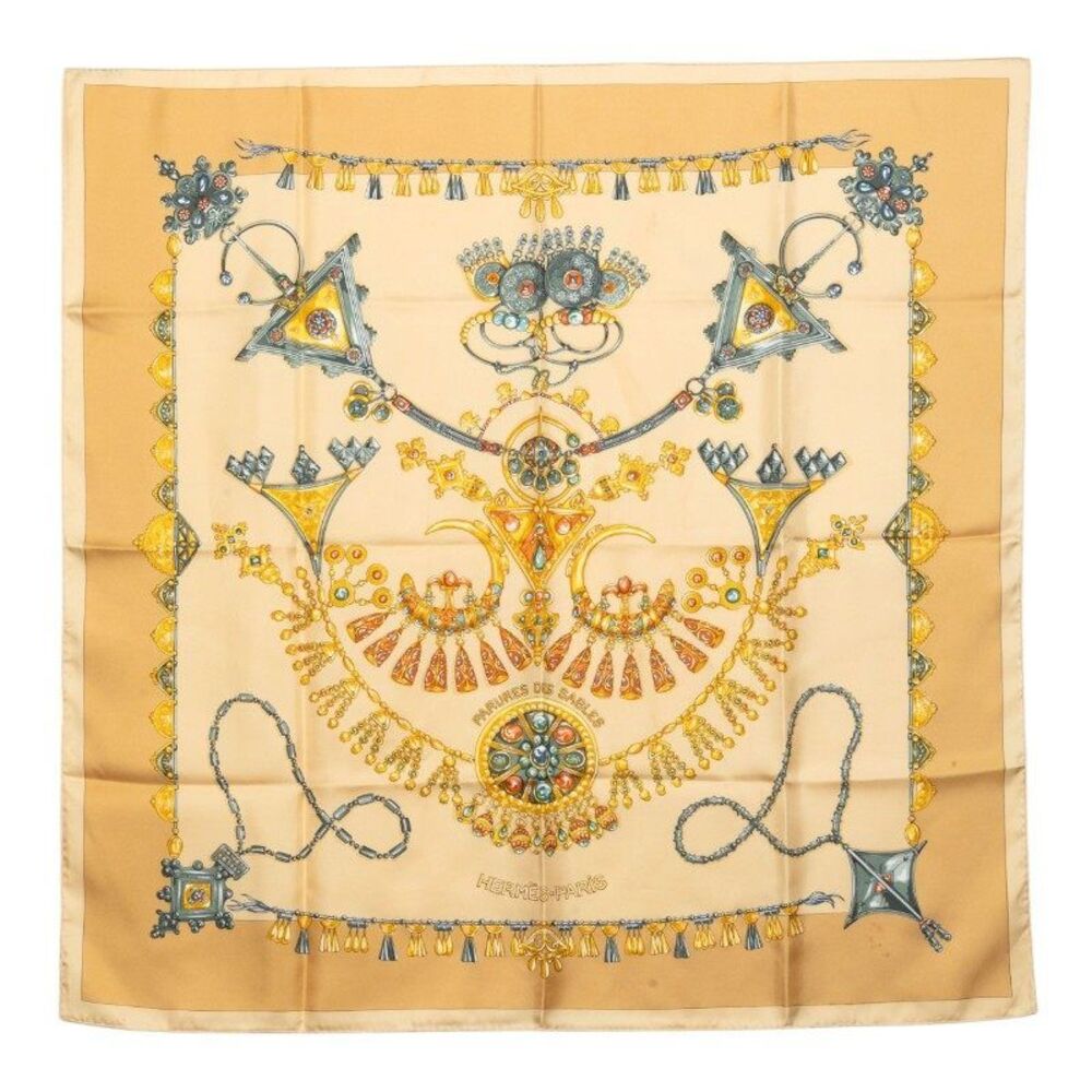 Hermes Carre90 Parures Des Sables Silk Scarf